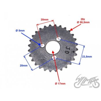 Mootoriketi hammasratas 4T