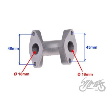 Kollektor ava 18mm, 4T, 110cc, 139FMB