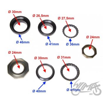 Traaversi laagrid, 30mm kahvlile