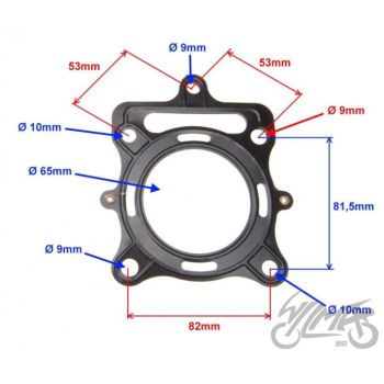 Silindri (plokikaane) tihendi komplekt 200cc 163ML (CG200)