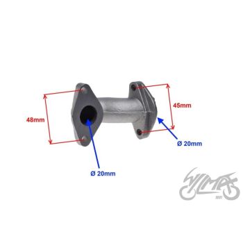 Kollektor ava 20mm, 4T, ATV 110cc, 139FMB