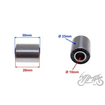 Kummipuksid 2 tk, metall kest, 23x10x27,5/30