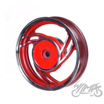 Tagumine velg, 10"x2,15, alumiinium, punane