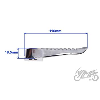 Jalatoed, pikkus 116mm, hõbe